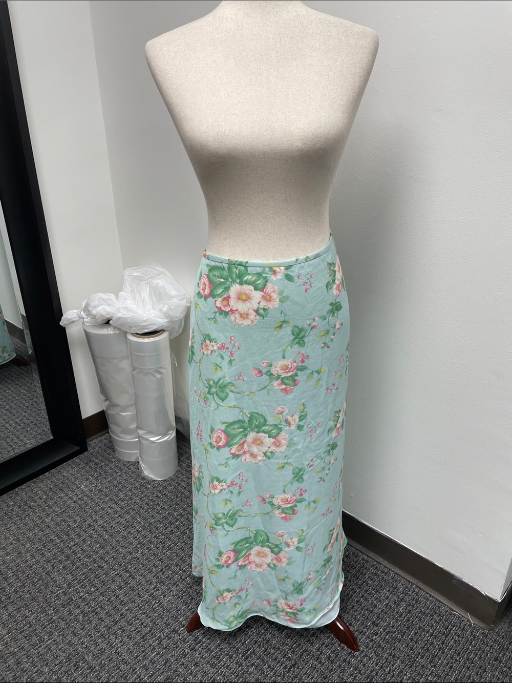 Vintage Ralph Lauren 100% Silk Cottagecore Romantic Skirt